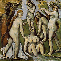 Five Bathers, 1887, cezanne