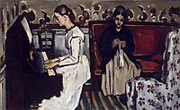 Girl at the Piano (Overture to Tannhauser) , 1869, cezanne