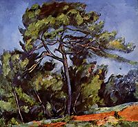 The Great Pine, 1889, cezanne