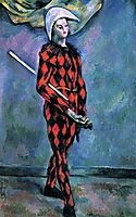 Harlequin , 1890, cezanne