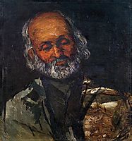 Head of an Old Man, c.1866, cezanne