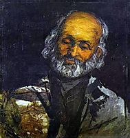 Head of an Old Man, 1866, cezanne