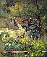 The House of Pere Lacroix in Auvers, 1873, cezanne