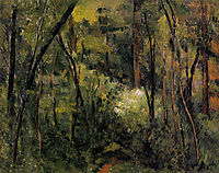 In the Woods, 1885, cezanne
