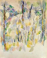 In the Woods, c.1900, cezanne