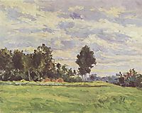 Landscape in the Ile de France, 1865, cezanne