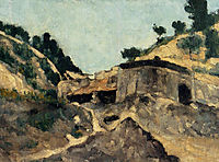 Landscape with Watermill, 1871, cezanne