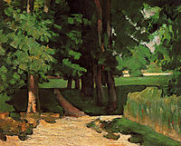 Lane of Chestnut Trees at the Jas de Bouffan, 1871, cezanne