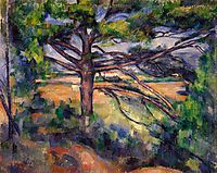 Large Pine and Red Earth, 1895, cezanne
