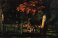 The Lion and the Basin at Jas de Bouffan, 1866, cezanne