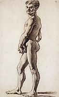 A male nude, 1863, cezanne