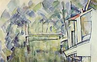 Mill near the river, 1900-1906, cezanne