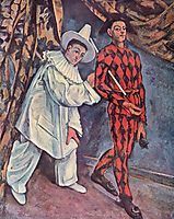 Pierrot and Harlequin (Mardi Gras) , 1888, cezanne