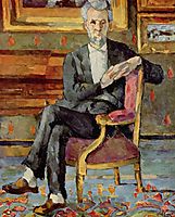 Portrait of Victor Chocquet, Seated, c.1877, cezanne