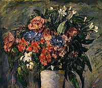 Pot of Flowers, 1876, cezanne
