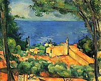 The red-roofed Estaques, 1883-1885, cezanne