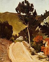 Road in Provence, c.1868, cezanne