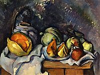 Still Life with Fruit and a Ginger Pot, c.1895, cezanne