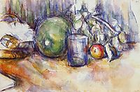 Still Life with Green Melon, c.1906, cezanne