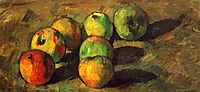 Still life with seven apples, 1878, cezanne