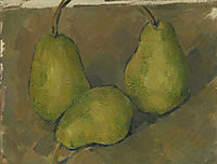 Three Pears, 1879, cezanne