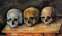 The Three Skulls , c.1900, cezanne