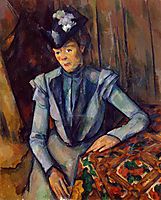 Woman in Blue. Madame Cezanne, c.1902, cezanne