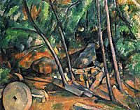 Woods with Millstone, 1894, cezanne