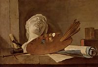 The Attributes of Painting and Sculpture, c.1728, chardin