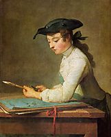 Draughtsman, 1737, chardin