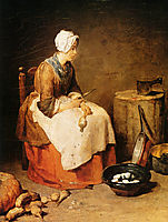 The kitchen maid, c.1740, chardin