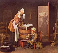 The laundress, c.1735, chardin