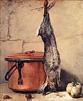 Rabbit and Copper Pot, c.1735, chardin