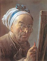 Self-Portrait with an Easel, 1779, chardin