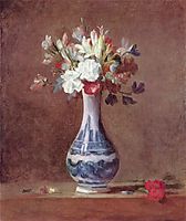 Still Life, Flowers in a Vase, 1763, chardin
