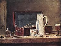 Still Life with Pipe an Jug, c.1737, chardin