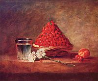 Strawberry Basket  Canasta de fresas, c.1760, chardin