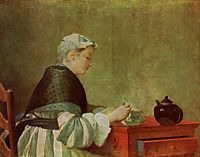 The tea drinker, 1735, chardin