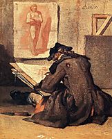 Young Draughtsman copying an Academy study, chardin