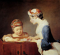 The Young Schoolmistress, 1740, chardin