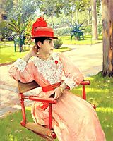 Afternoon In The Park, 1890, chase