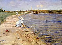 Beach Scene Morning at Canoe Place, 1896, chase