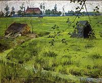 A Bit of Holland Meadows (aka A Bit of Green in Holland), 1883, chase