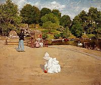 A Bit of the Terrace aka Early Morning Stroll, 1890, chase