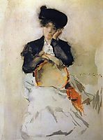 Girl with Tambourine, c.1886, chase