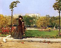 In the Park, Paris, 1889, chase