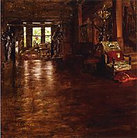 Interior, Oak Manor, 1899, chase