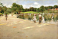 The Lake for Miniature Yachts, 1888, chase