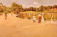 Lilliputian Boat­Lake Central Park, 1890, chase