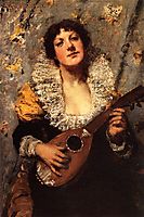 The Mandolin Player, c.1879, chase